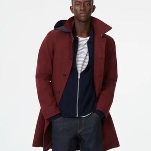 Club Monaco Dark Red Trench Coat